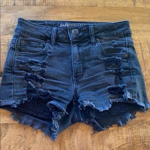 🖤AMERICAN EAGLE OUTFITTERS - Black Denim Shorts 0